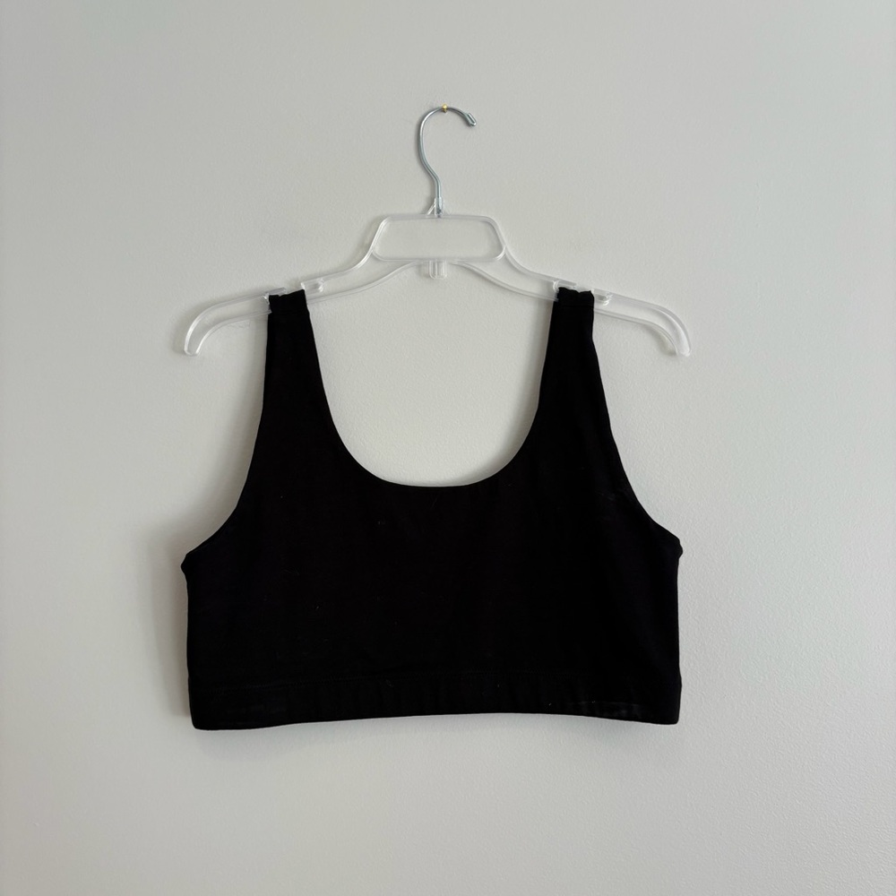 Pact Charcoal Crop Top